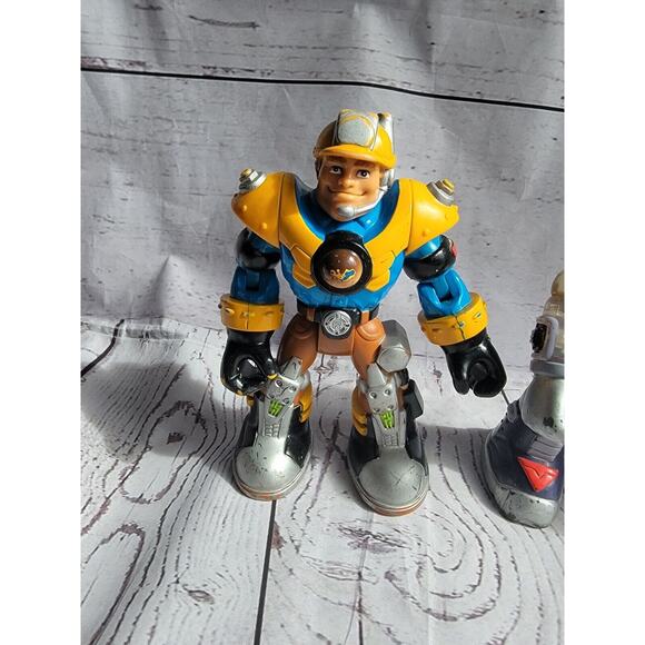 Lot Of 2 Vintage Mattel 6” Rescue Heroes Warren Waters & Jack Hammer - Picture 3 of 6